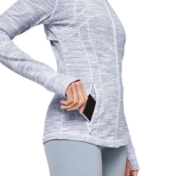 Lululemon Define Jacket Wee Are From Space Sheer Blue Chambray size 6 - Picture 2 of 12